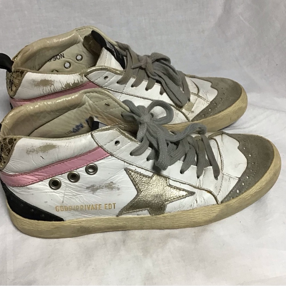 GGDB Midstar Private/EDT High Top White and Gray Sneakers 36 Italy - Picture 3 of 12